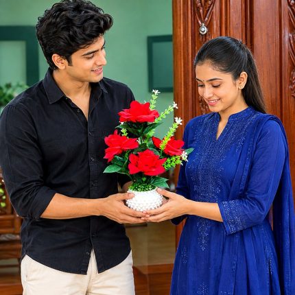 লাল গোলাপ, গোলাপের টব, কৃত্রিম ফুল, কৃত্রিম গোলাপ, ফুলের টব, ডেকোরেটিভ ফুল, ঘর সাজানোর ফুল, টেবিল ডেকোরেশন, গিফট, উপহার, প্রিয়জনের উপহার, ভালোবাসার উপহার, জন্মদিনের উপহার, বিবাহবার্ষিকীর উপহার, রোমান্টিক গিফট, কাপল গিফট, হোম ডেকোরেশন, অফিস ডেকোরেশন, টেবিল ফুল, শোকেস ডেকোরেশন, Red Rose, Rose Pot, Artificial Rose, Artificial Flower, Flower Pot, Decorative Flower, Home Decor, Table Decor, Gift Item, Romantic Gift, Love Gift, Birthday Gift, Anniversary Gift, Couple Gift, Premium Gift, Long Lasting Flower, Room Decoration, Office Decor, Flower Decoration, Gift for Loved One, QuickBari, Quick Bari, QuickBari.com, কুইক বাড়ি
