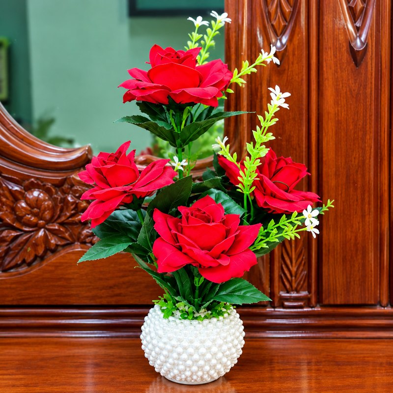 লাল গোলাপ, গোলাপের টব, কৃত্রিম ফুল, কৃত্রিম গোলাপ, ফুলের টব, ডেকোরেটিভ ফুল, ঘর সাজানোর ফুল, টেবিল ডেকোরেশন, গিফট, উপহার, প্রিয়জনের উপহার, ভালোবাসার উপহার, জন্মদিনের উপহার, বিবাহবার্ষিকীর উপহার, রোমান্টিক গিফট, কাপল গিফট, হোম ডেকোরেশন, অফিস ডেকোরেশন, টেবিল ফুল, শোকেস ডেকোরেশন, Red Rose, Rose Pot, Artificial Rose, Artificial Flower, Flower Pot, Decorative Flower, Home Decor, Table Decor, Gift Item, Romantic Gift, Love Gift, Birthday Gift, Anniversary Gift, Couple Gift, Premium Gift, Long Lasting Flower, Room Decoration, Office Decor, Flower Decoration, Gift for Loved One, QuickBari, Quick Bari, QuickBari.com, কুইক বাড়ি